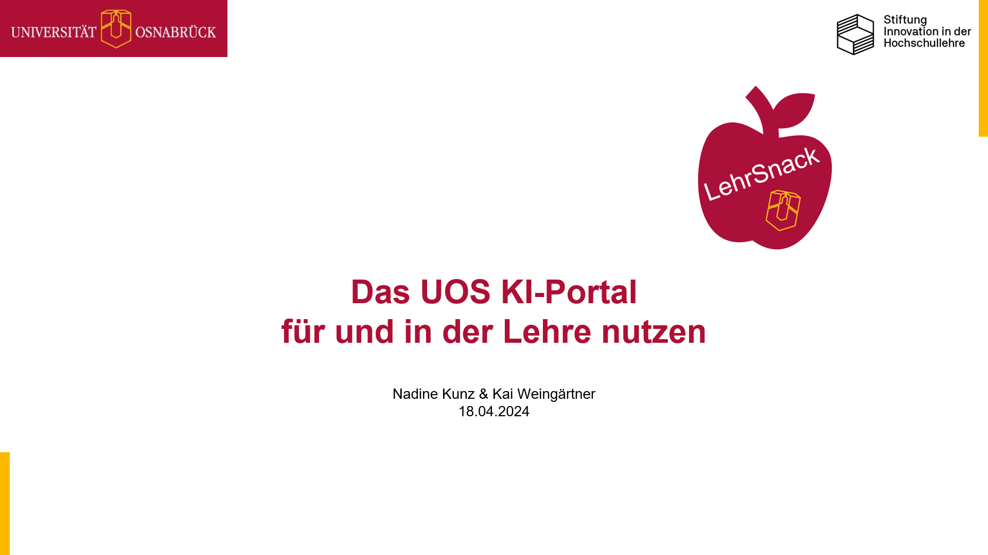 Read more about the article Erfolgreicher LehrSnack-Auftakt: 33 Teilnehmende tauchen in das UOS KI-Portal ein